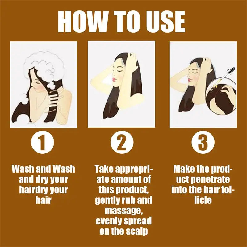 Fast Hair Growth Serum Hair Regrowth Essential Oil anti Hair Loss Repair Damaged Scalp Women Men anti Baldness Hair Growth Care